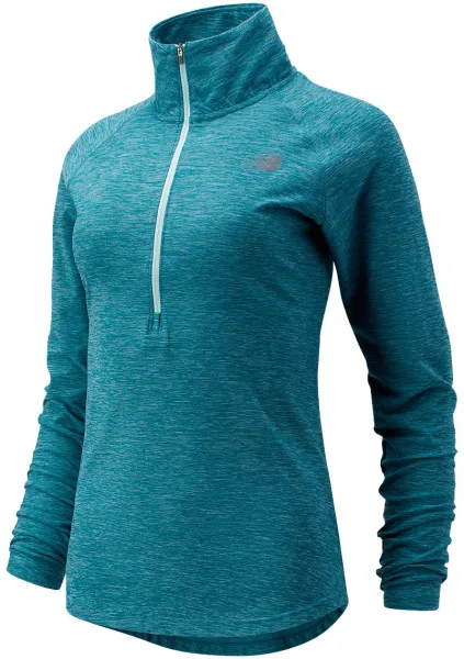 New Balance Sport Spacedye Half Zip Löpartröja för Kvinnor